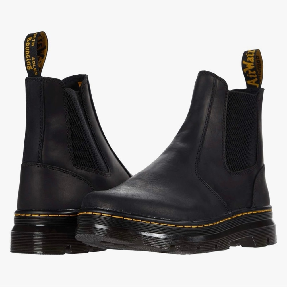 EUC Dr. Martens Unisex Embury Chelsea Boot Black Wyoming 8 Women